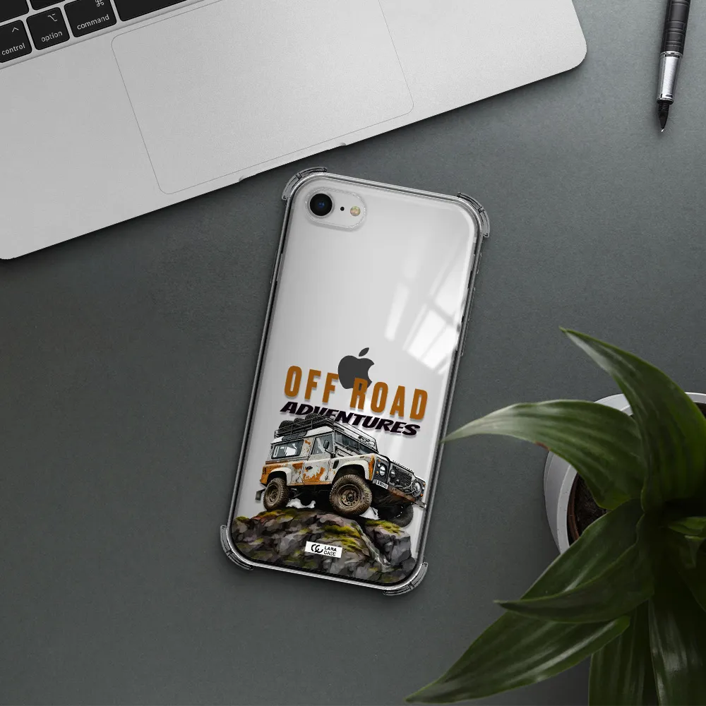 a car with rust on top Apple iPhone se 2020 Clear PC Case