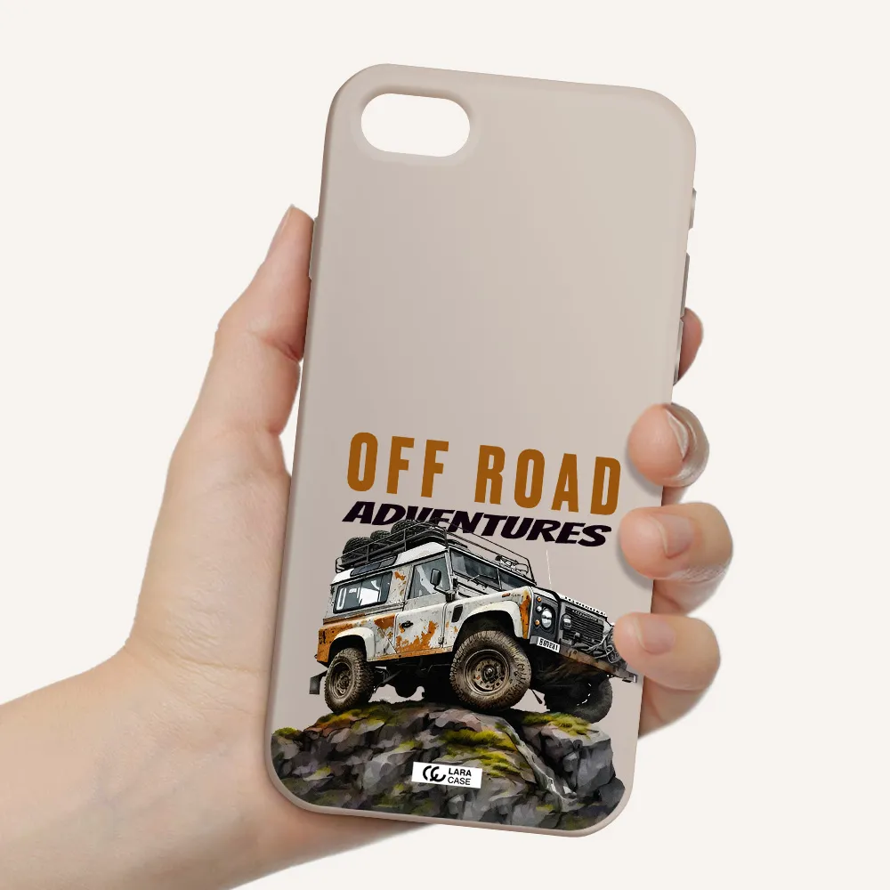 a car with rust on top Apple iPhone se 2020 Silicone Stone Case