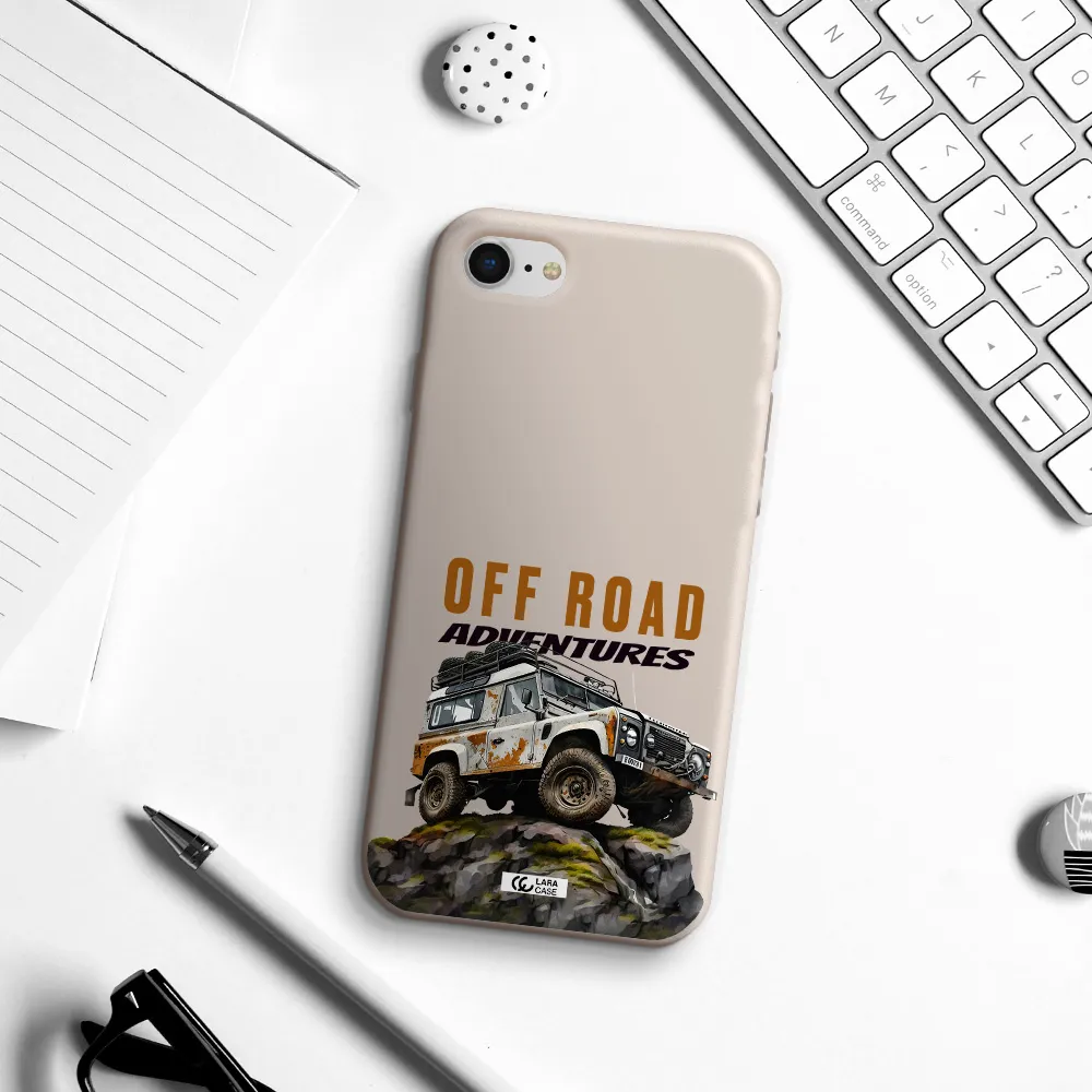 a car with rust on top Apple iPhone se 2020 Silicone Stone Case