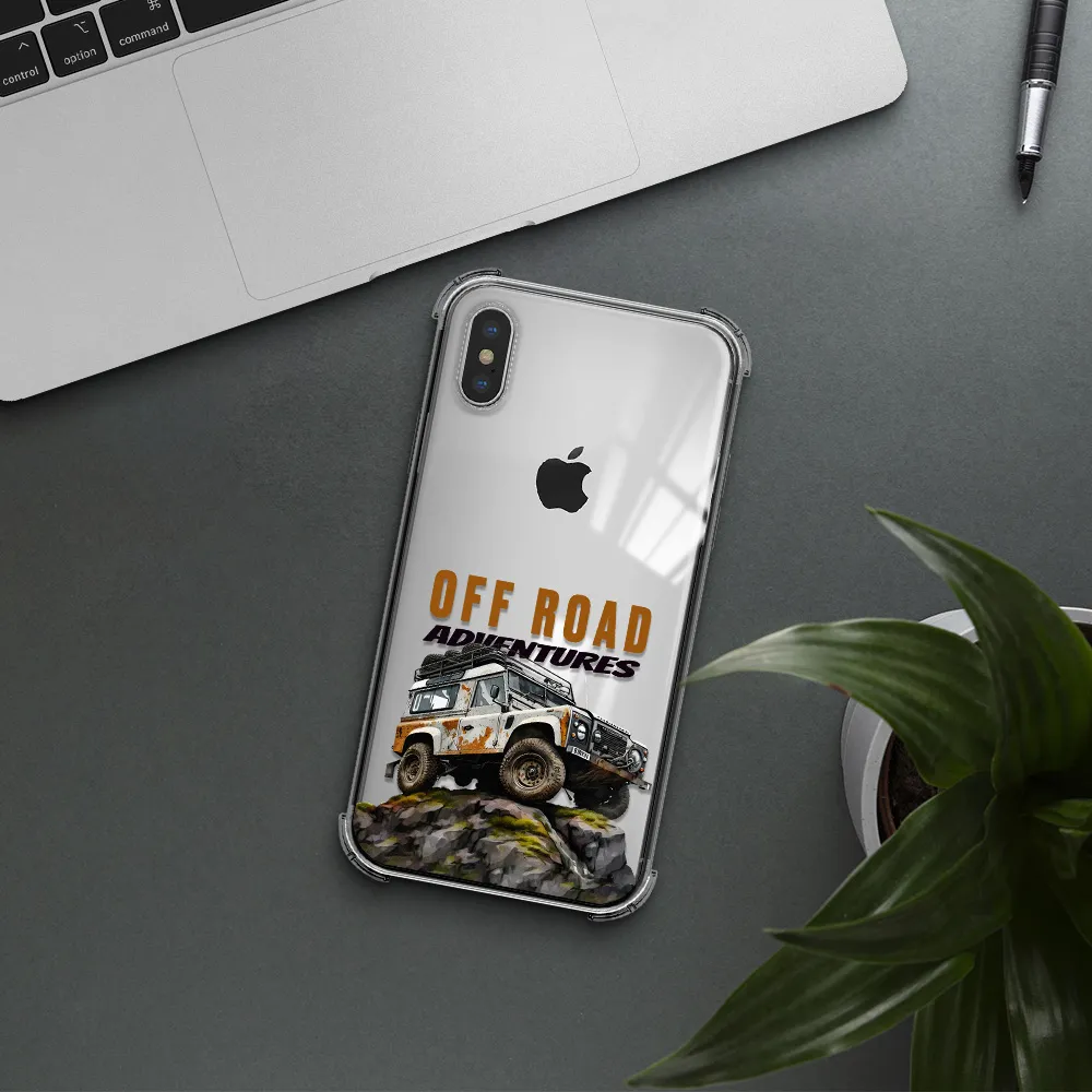 a car with rust on top Apple iPhone X Clear PC Case