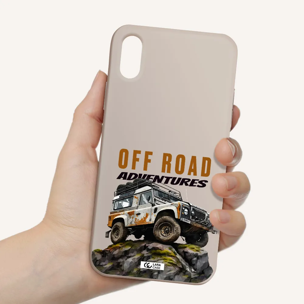a car with rust on top Apple iPhone XS Silicone Stone Case