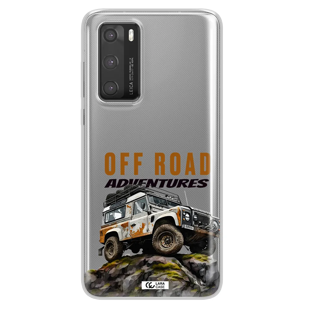 A Car With Rust On Top Huawei P40 Clear Tpu Case