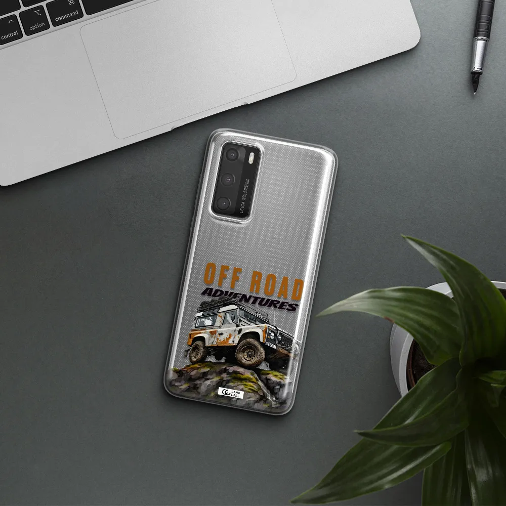 A Car With Rust On Top Huawei P40 Clear Tpu Case