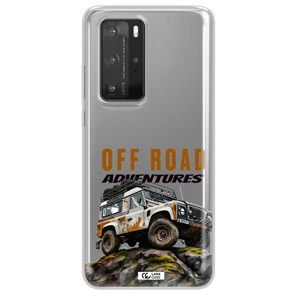 A Car With Rust On Top Huawei P40 Pro Clear Tpu Case