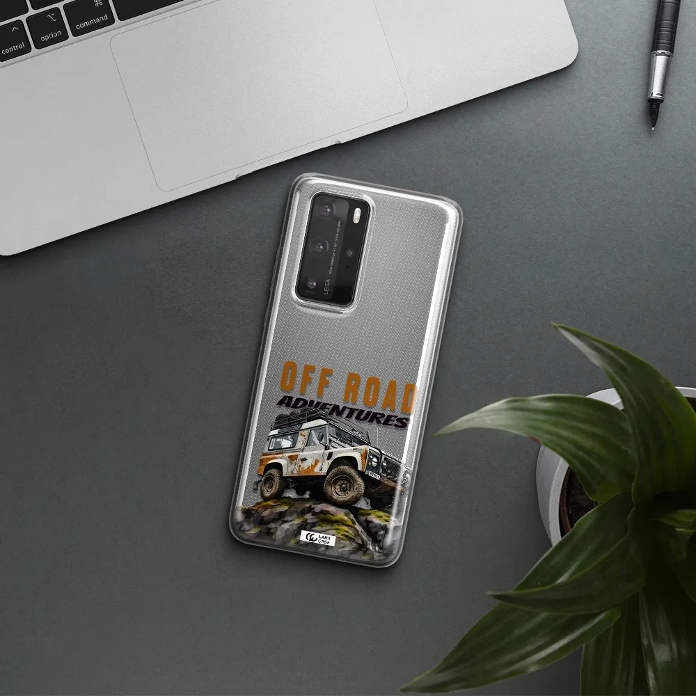 A Car With Rust On Top Huawei P40 Pro Clear Tpu Case