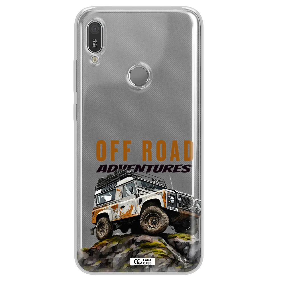 A Car With Rust On Top Huawei Y6 2019 Clear Tpu Case