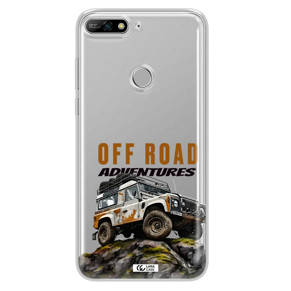 A Car With Rust On Top Huawei Y7 2018 Clear Tpu Case