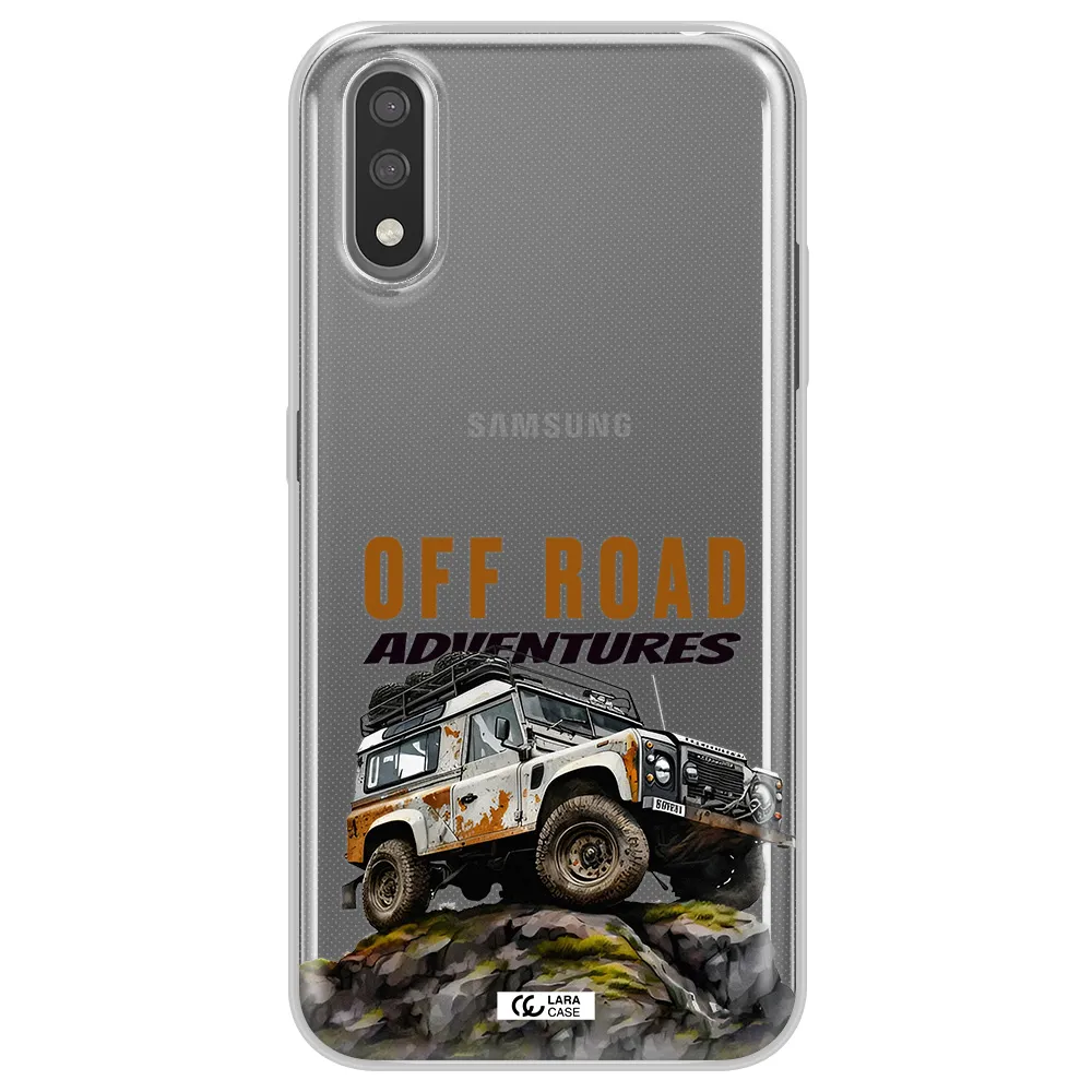 A Car With Rust On Top Samsung A01 Clear Tpu Case