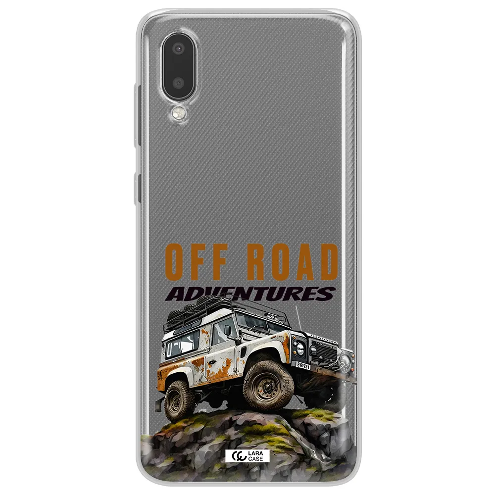A Car With Rust On Top Samsung A02 Clear Tpu Case