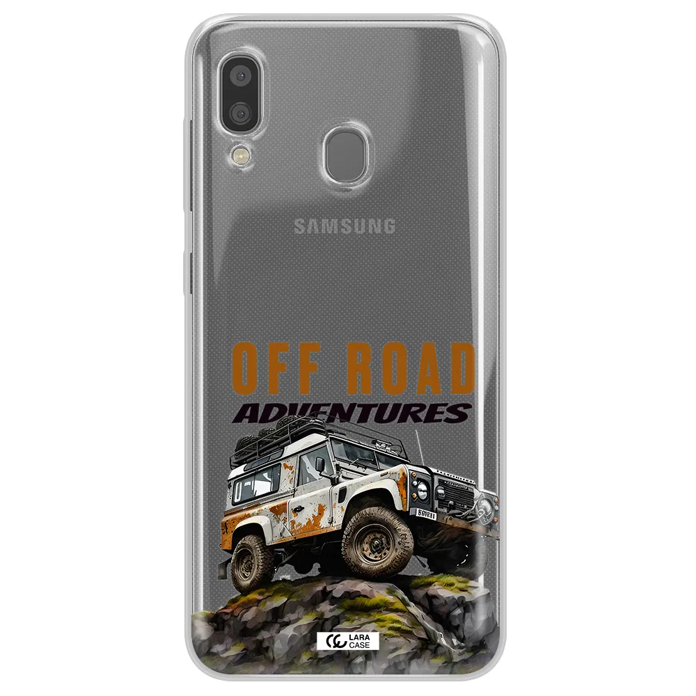 A Car With Rust On Top Samsung A20 Clear Tpu Case