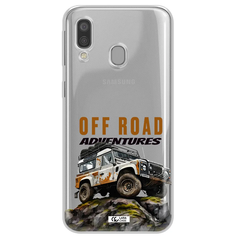 A Car With Rust On Top Samsung A40 Clear Tpu Case