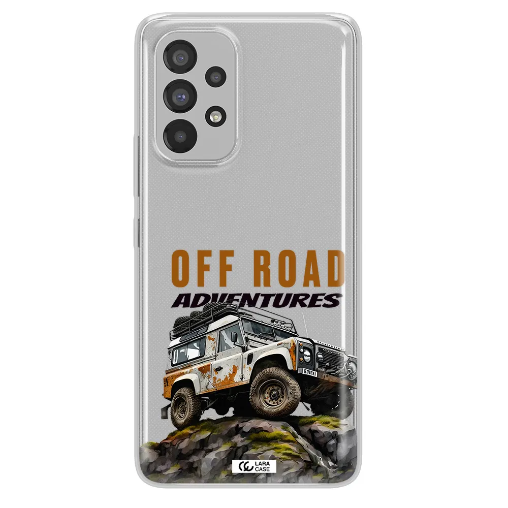 A Car With Rust On Top Samsung A53 Clear Tpu Case