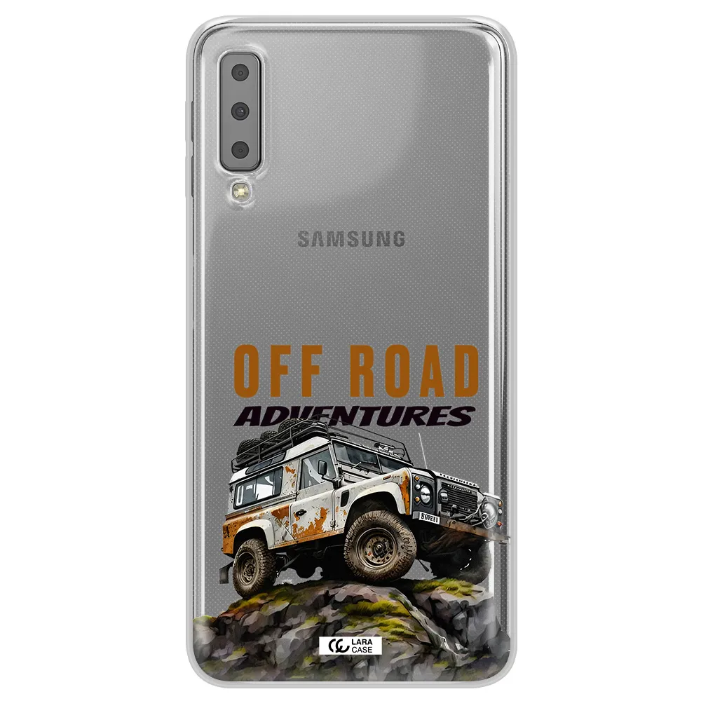 A Car With Rust On Top Samsung A7 2018 Clear Tpu Case