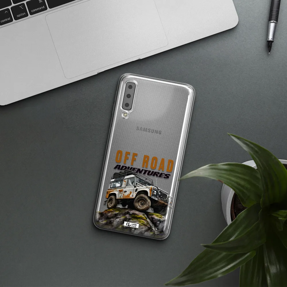 A Car With Rust On Top Samsung A7 2018 Clear Tpu Case