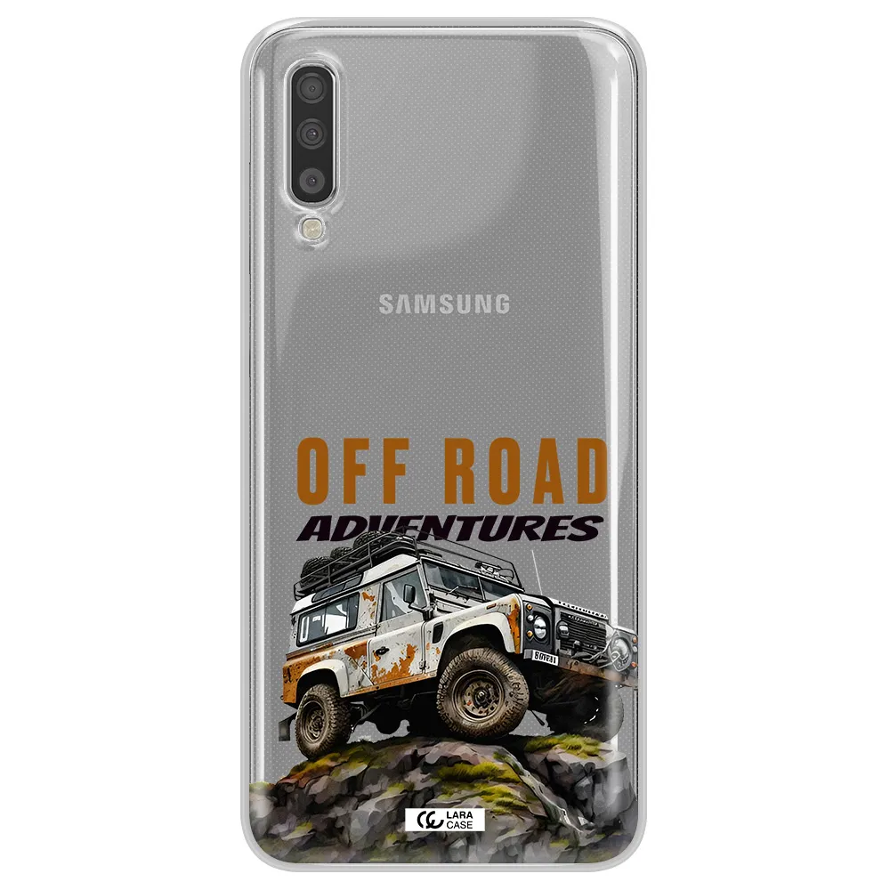 A Car With Rust On Top Samsung A70S Clear Tpu Case