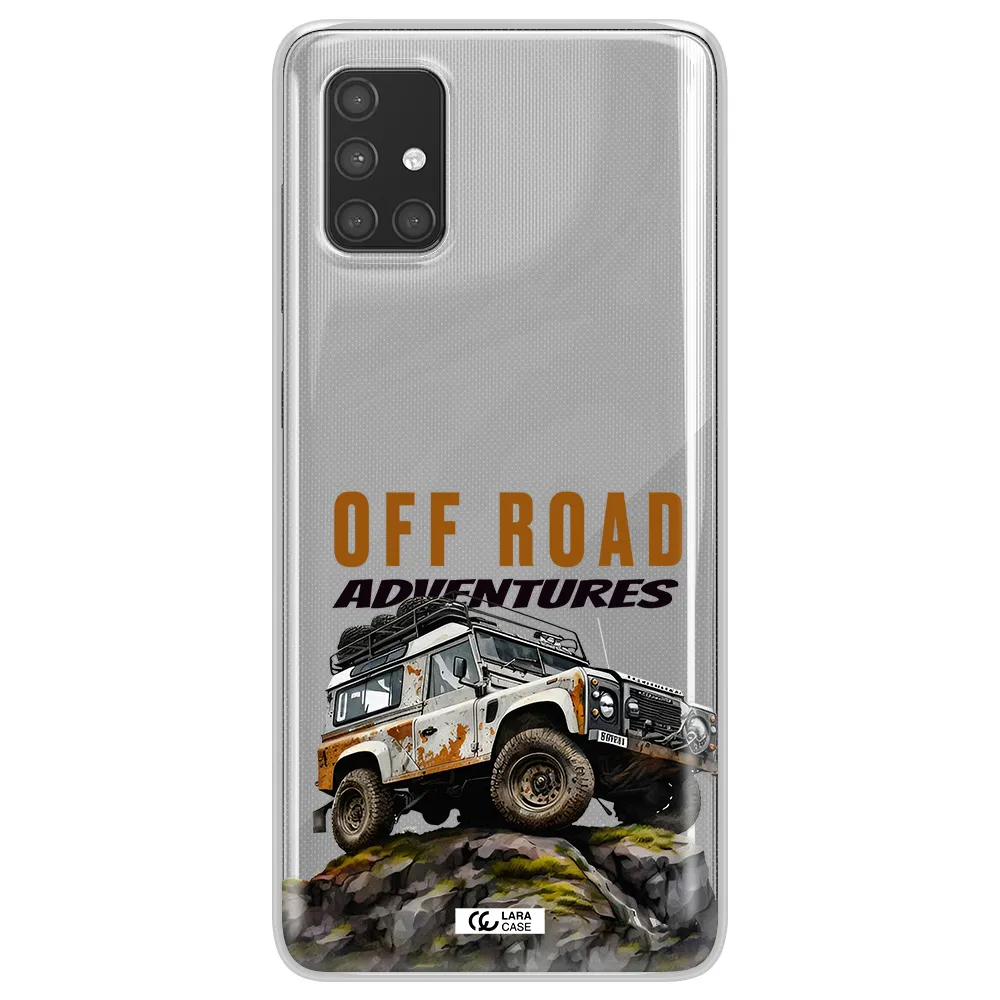 A Car With Rust On Top Samsung A71 Clear Tpu Case