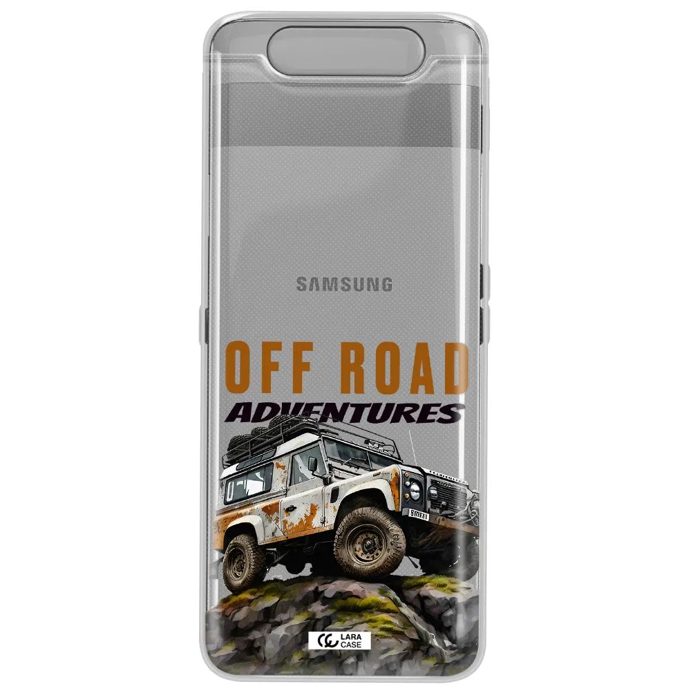 A Car With Rust On Top Samsung A80 Clear Tpu Case