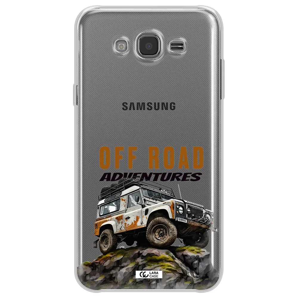 A Car With Rust On Top Samsung J7 Core Clear Tpu Case