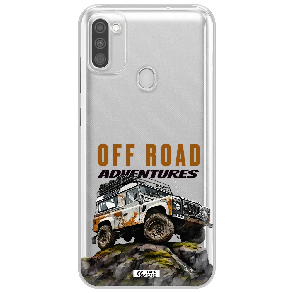 A Car With Rust On Top Samsung M11 Clear Tpu Case