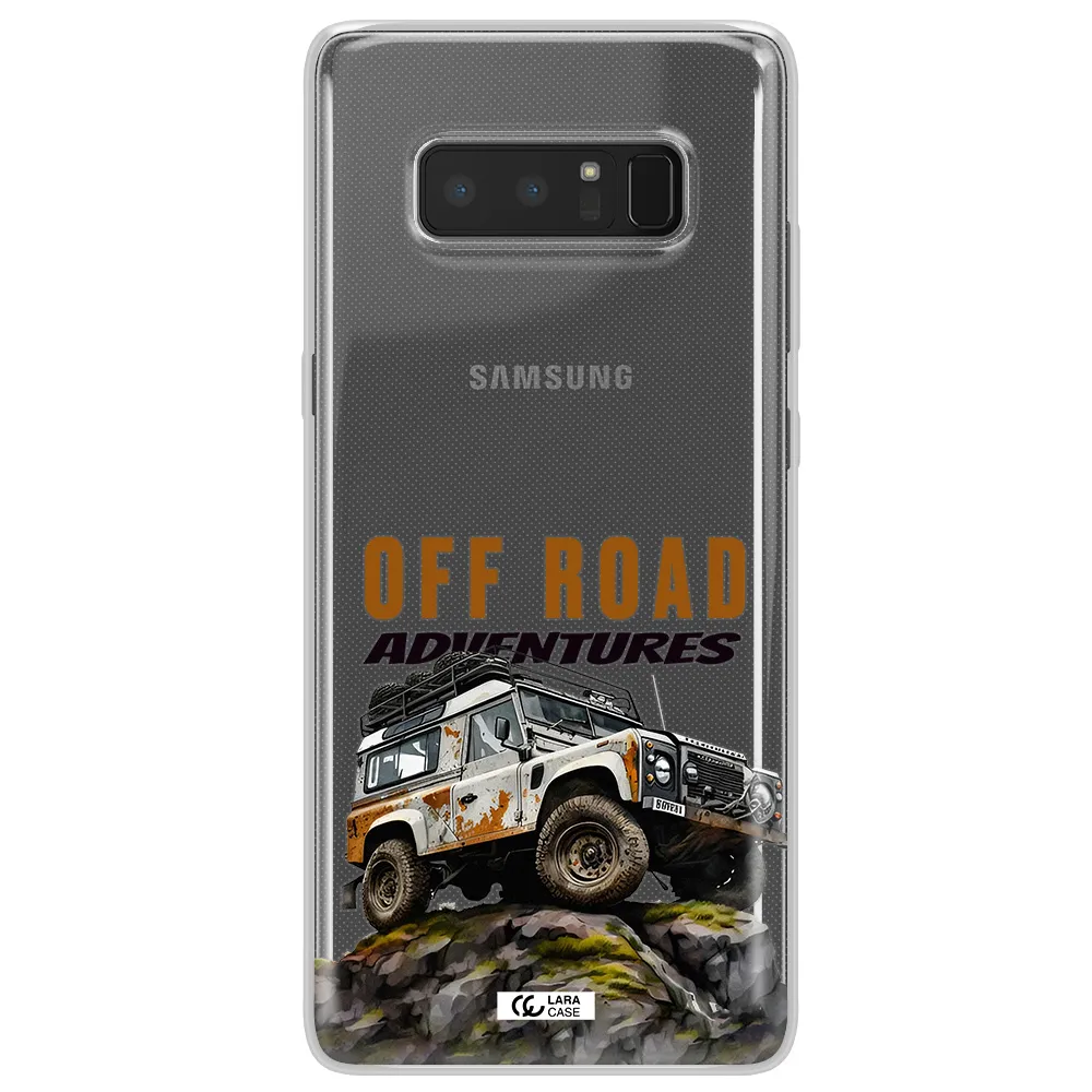 A Car With Rust On Top Samsung Note 8 Clear Tpu Case