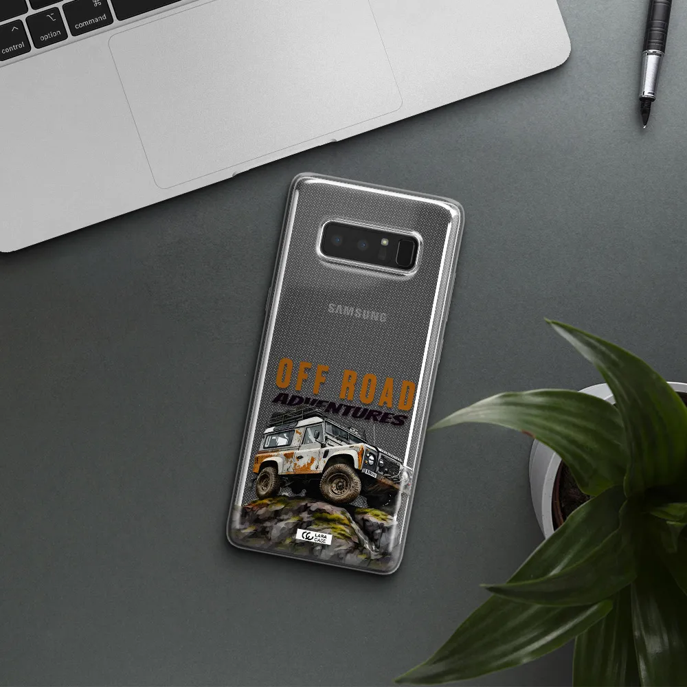 A Car With Rust On Top Samsung Note 8 Clear Tpu Case