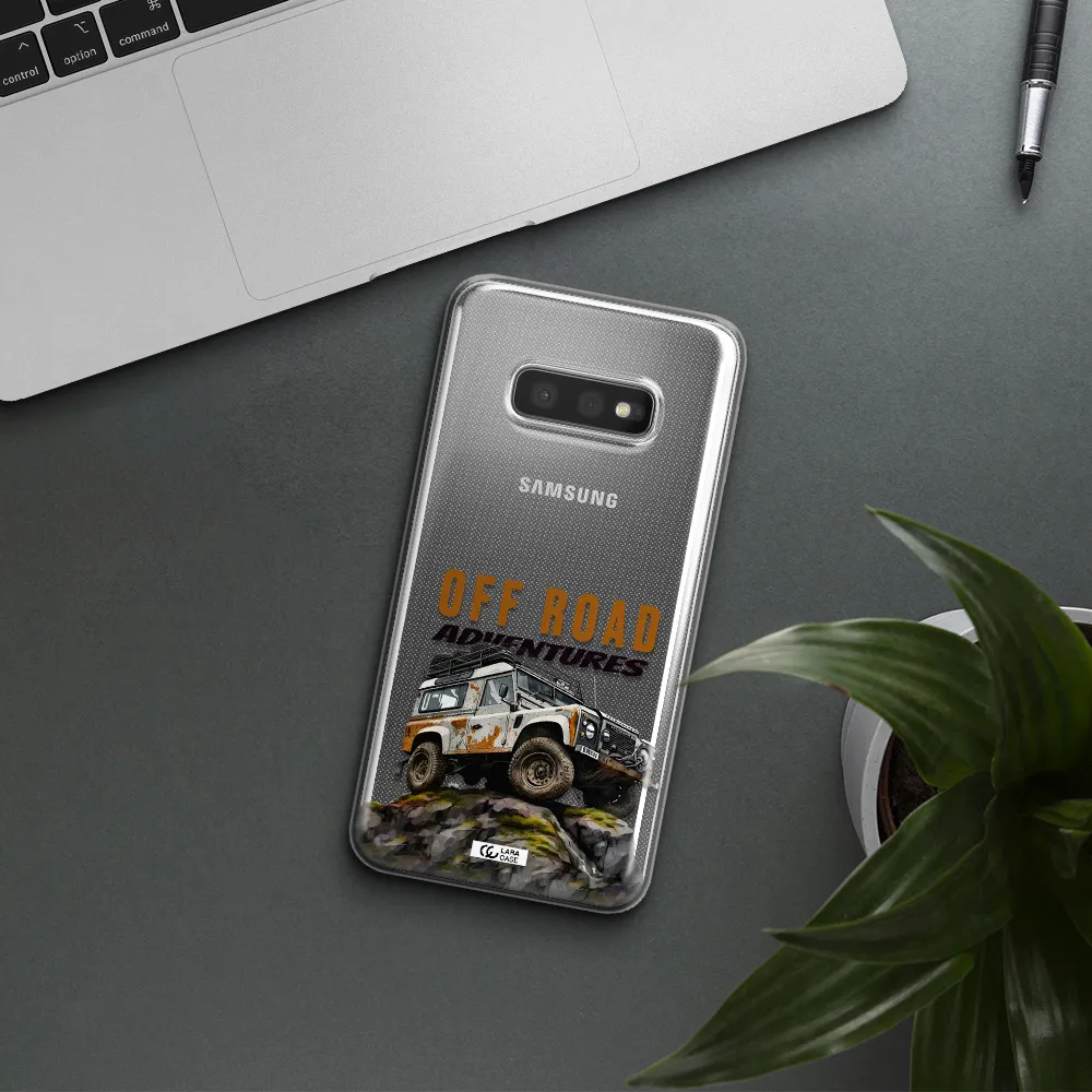 A Car With Rust On Top Samsung S10E Clear Tpu Case