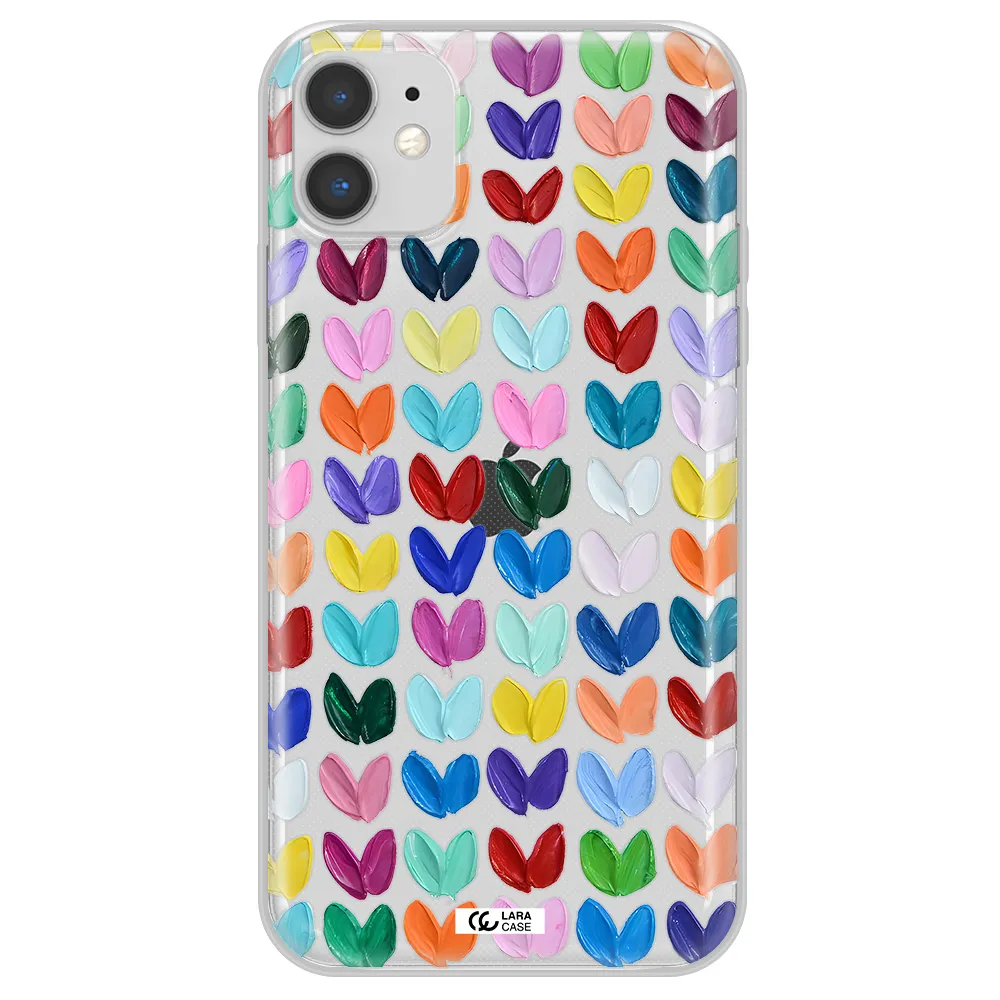 A Close Up Of A Color Palette Apple Iphone 11 Clear Tpu Case