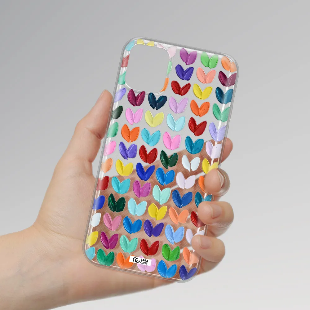 A Close Up Of A Color Palette Apple Iphone 11 Clear Tpu Case