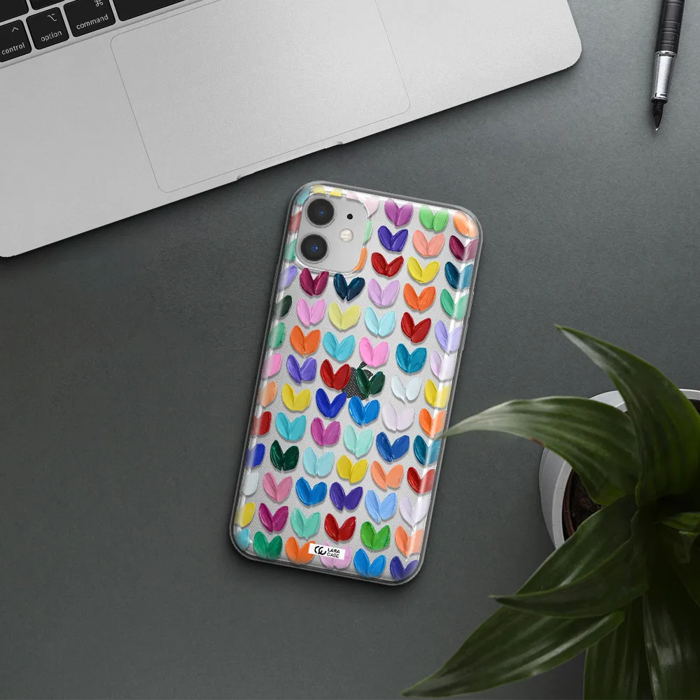 A Close Up Of A Color Palette Apple Iphone 11 Clear Tpu Case