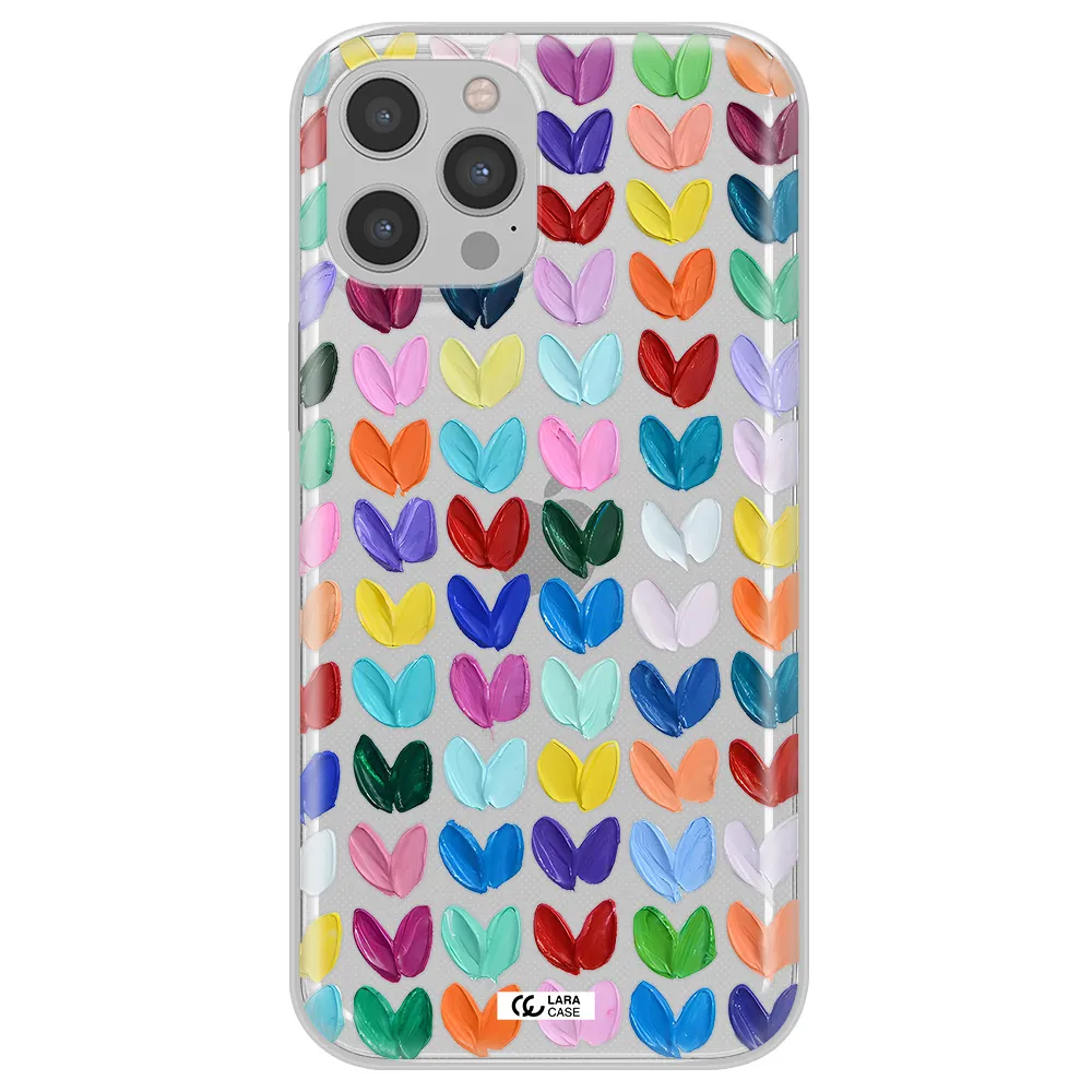 A Close Up Of A Color Palette Apple Iphone 12 Pro Clear Tpu Case