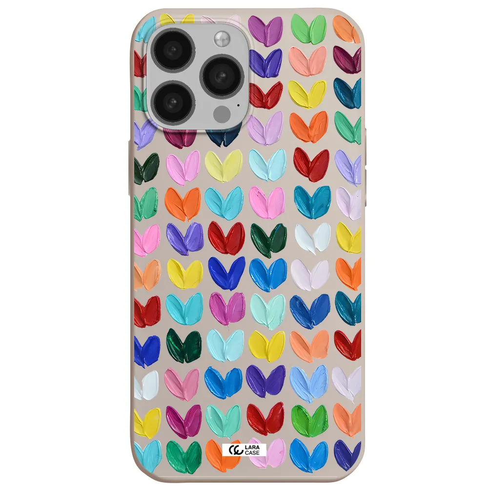 a close up of a color palette Apple iPhone 13 Pro Max Silicone Stone Case