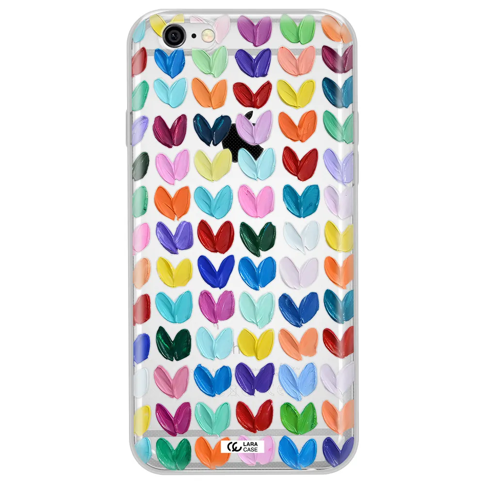 A Close Up Of A Color Palette Apple Iphone 6 Plus Clear Tpu Case