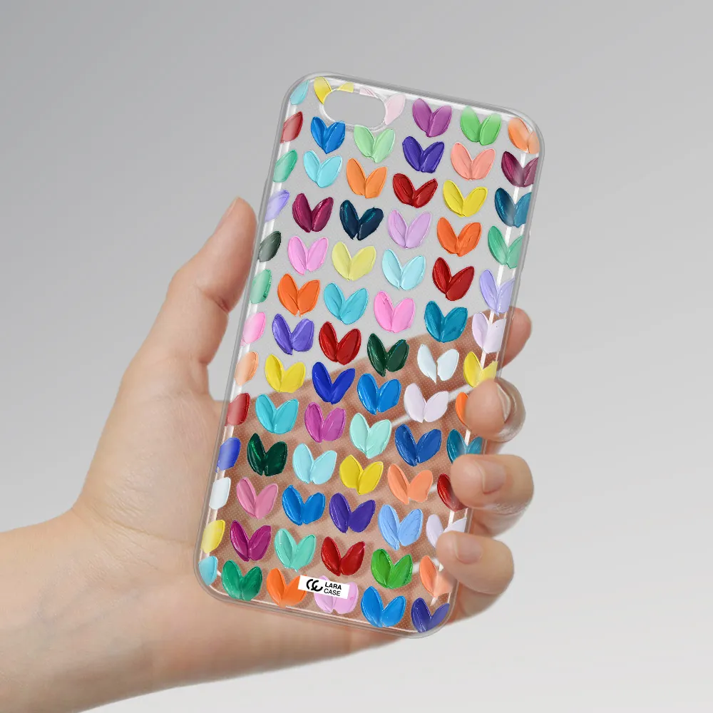 A Close Up Of A Color Palette Apple Iphone 6 Plus Clear Tpu Case