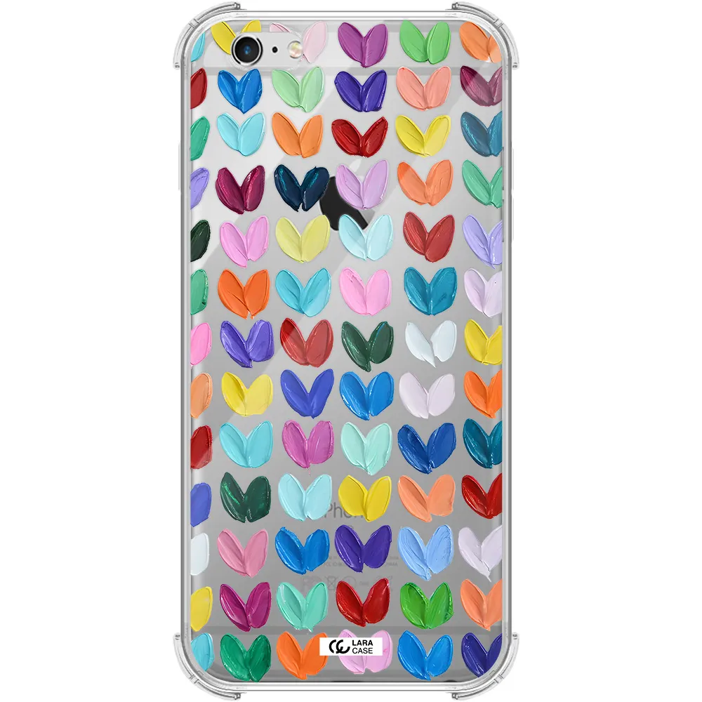 a close up of a color palette Apple iPhone 6 s plus Clear PC Case