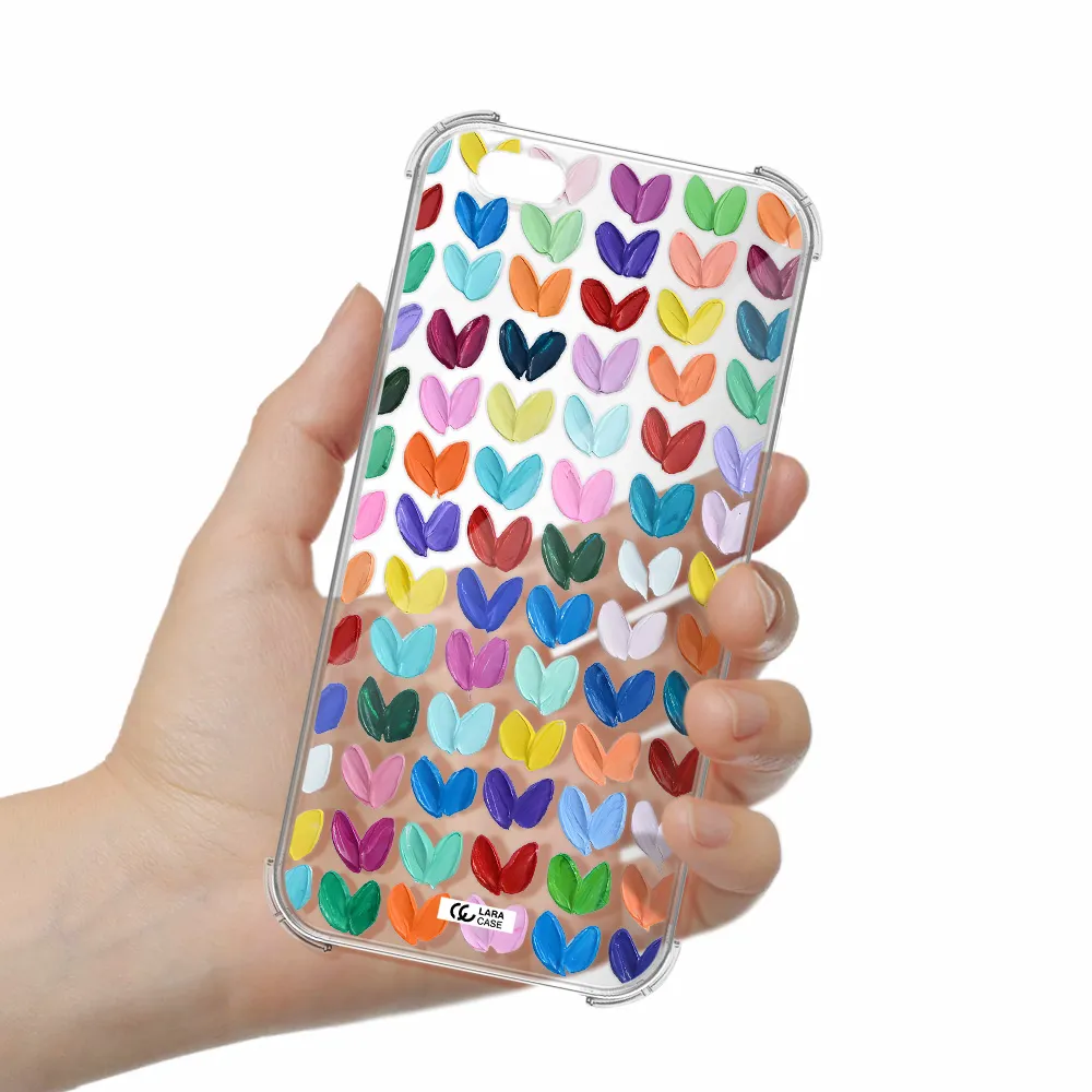 a close up of a color palette Apple iPhone 6 s plus Clear PC Case