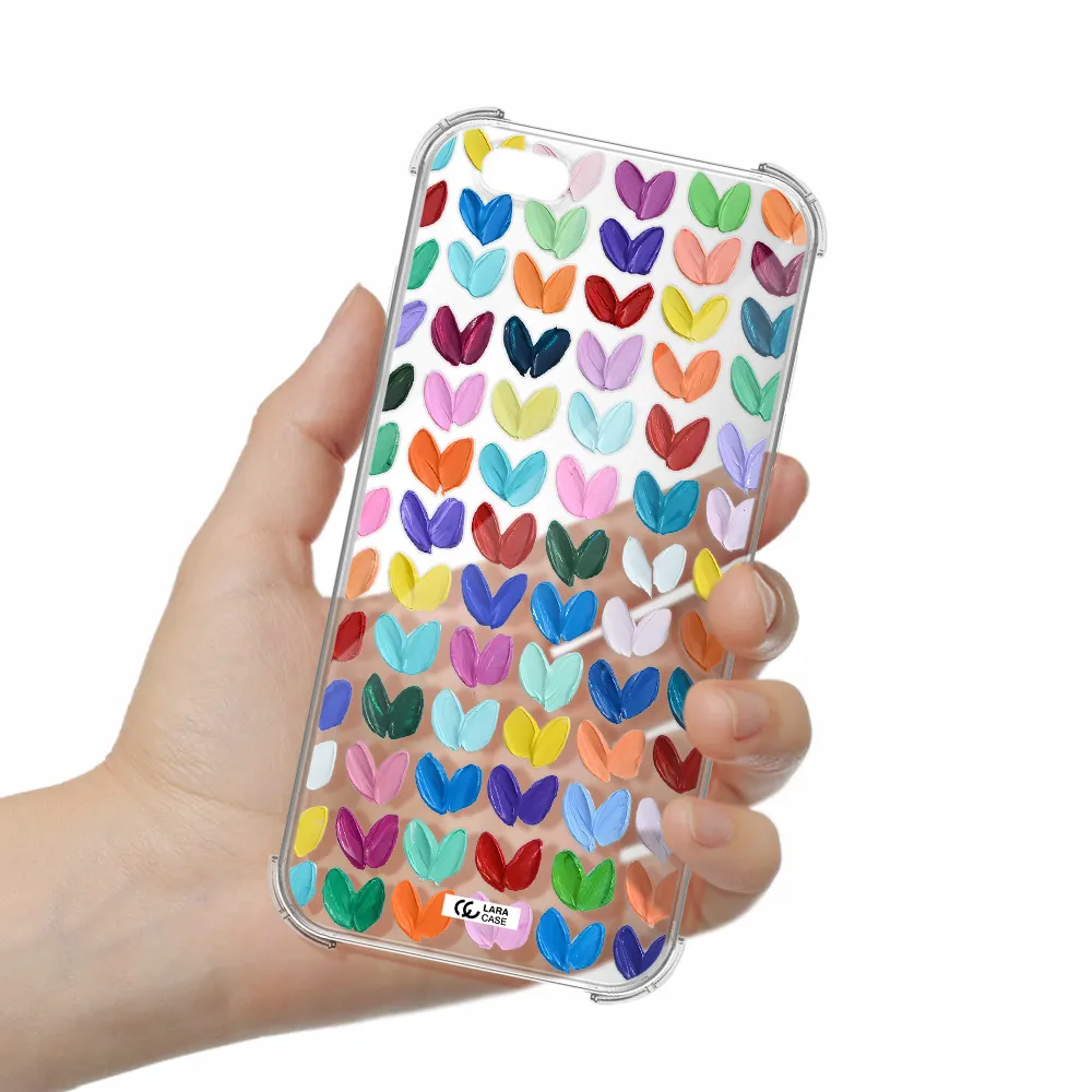 a close up of a color palette Apple iPhone 6S Clear PC Case