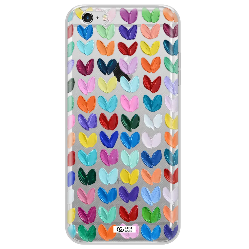 A Close Up Of A Color Palette Apple Iphone 6S Clear Tpu Case