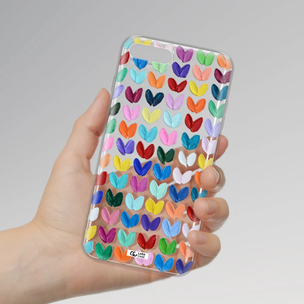 A Close Up Of A Color Palette Apple Iphone 7 Plus Clear Tpu Case