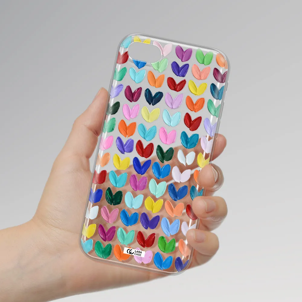 A Close Up Of A Color Palette Apple Iphone Se 2020 Clear Tpu Case