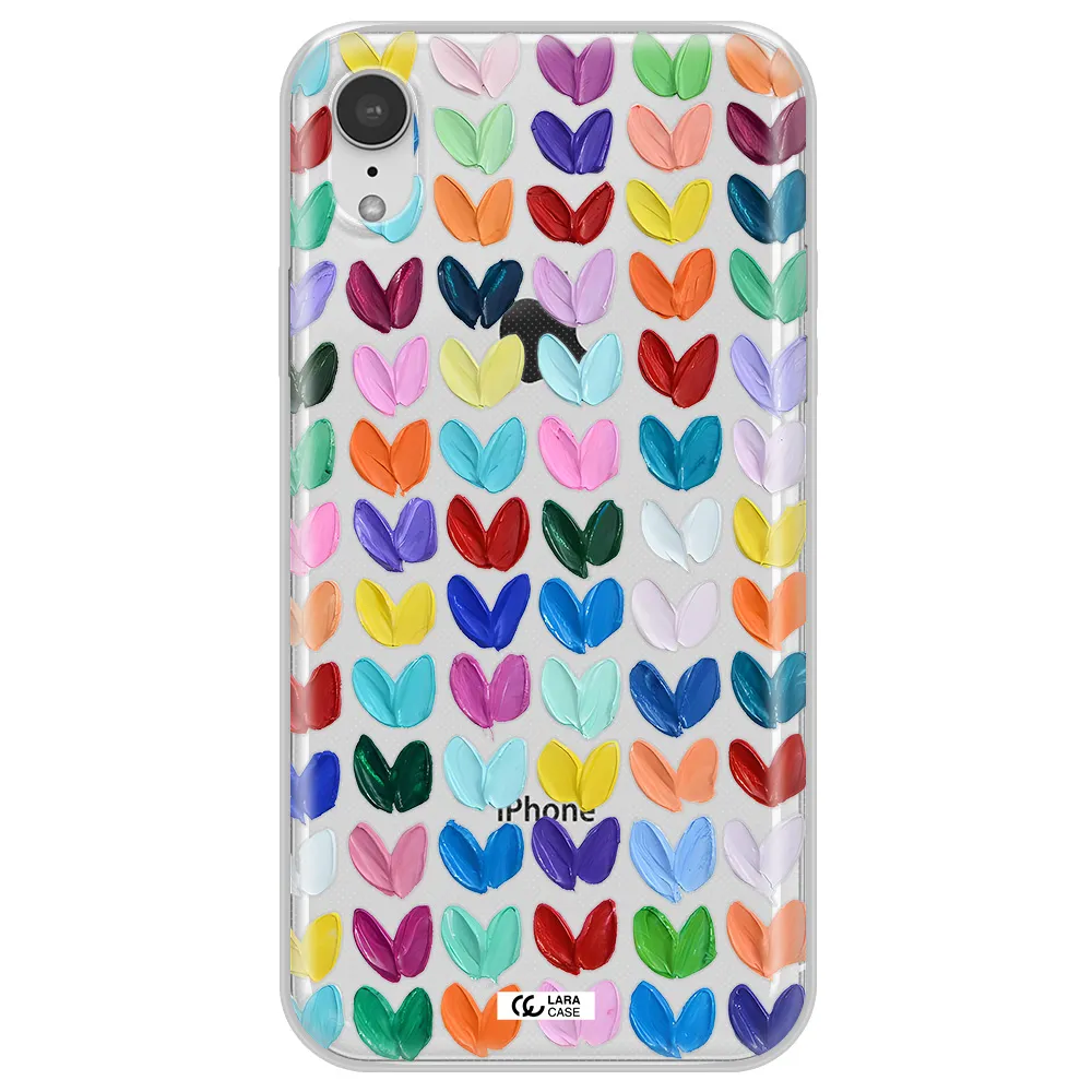 A Close Up Of A Color Palette Apple Iphone Xr Clear Tpu Case
