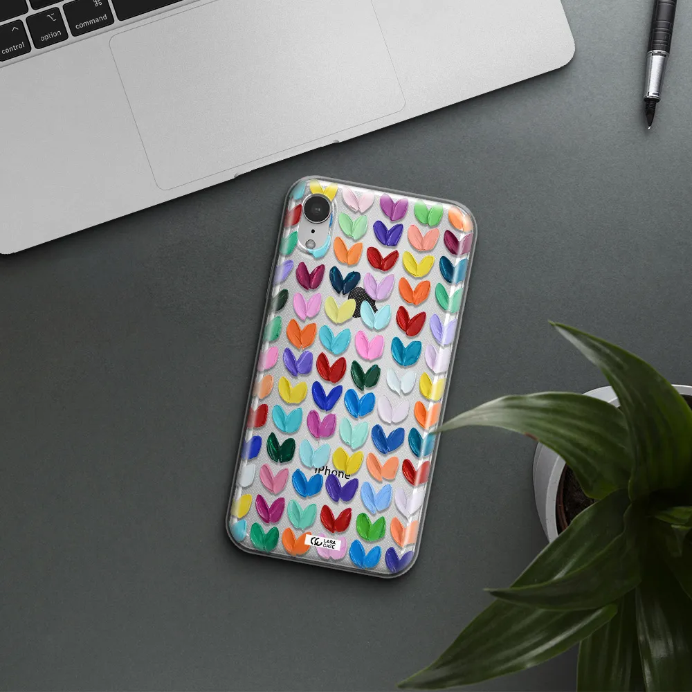 A Close Up Of A Color Palette Apple Iphone Xr Clear Tpu Case