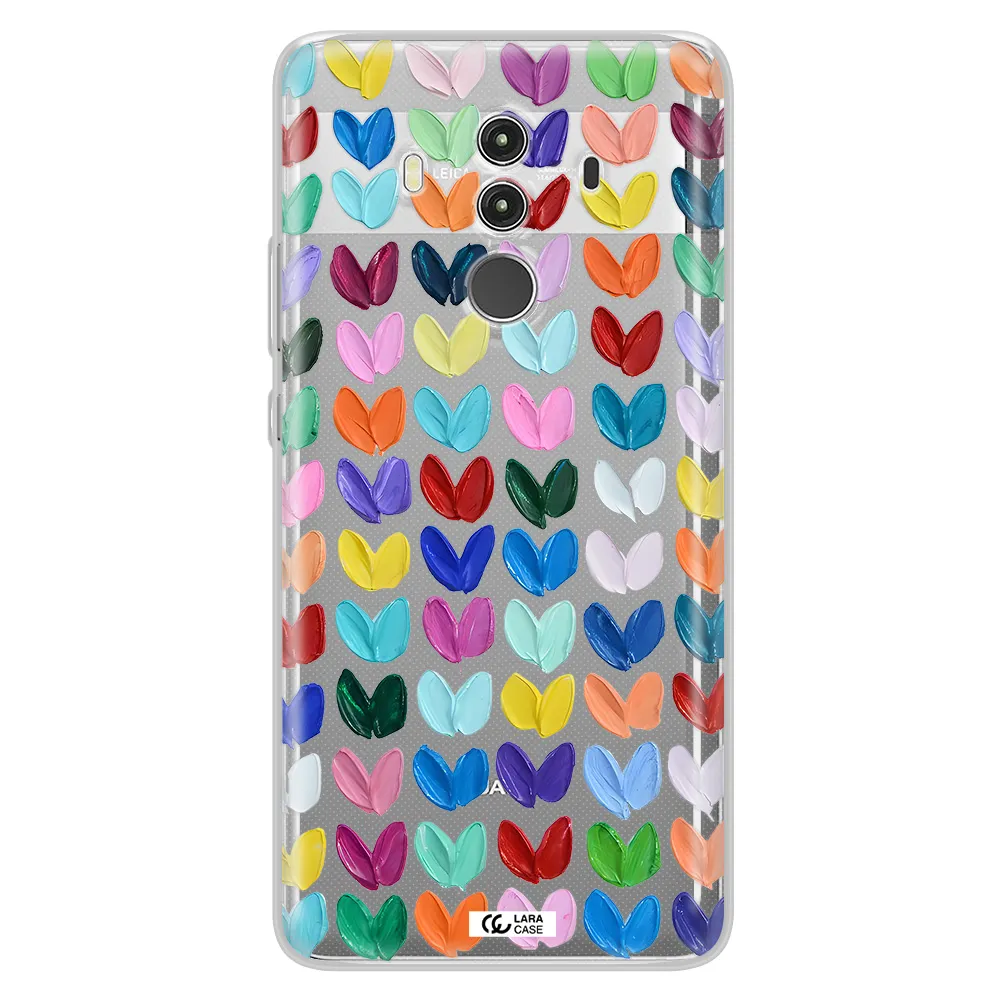 A Close Up Of A Color Palette Huawei Mate 10 Clear Tpu Case