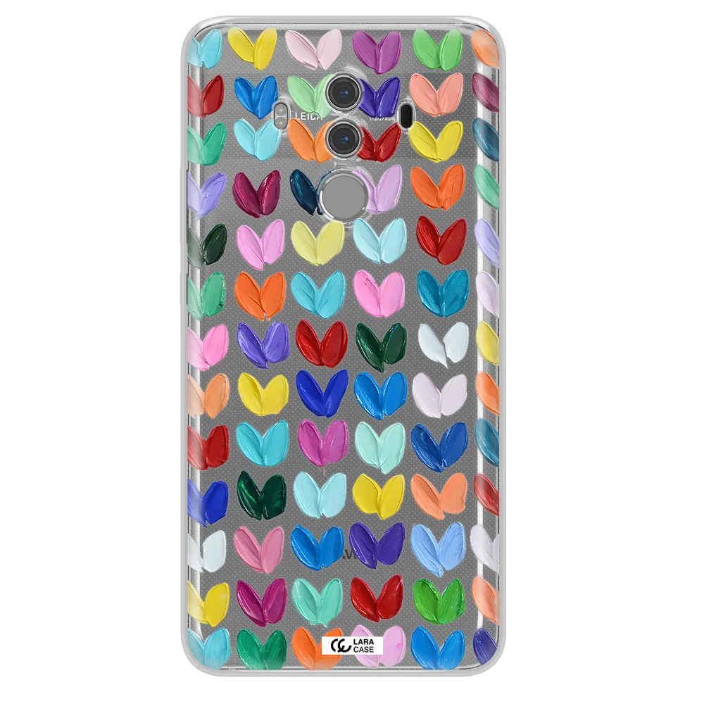 A Close Up Of A Color Palette Huawei Mate 10 Pro Clear Tpu Case