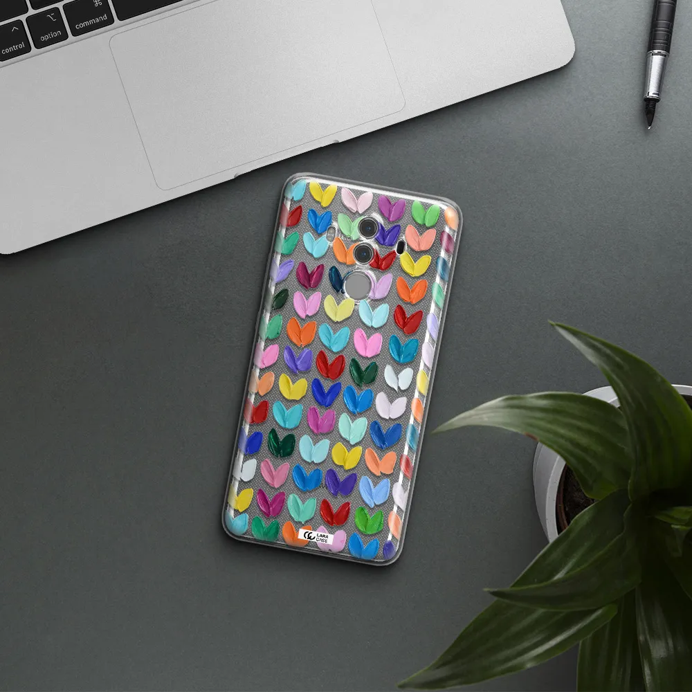 A Close Up Of A Color Palette Huawei Mate 10 Pro Clear Tpu Case