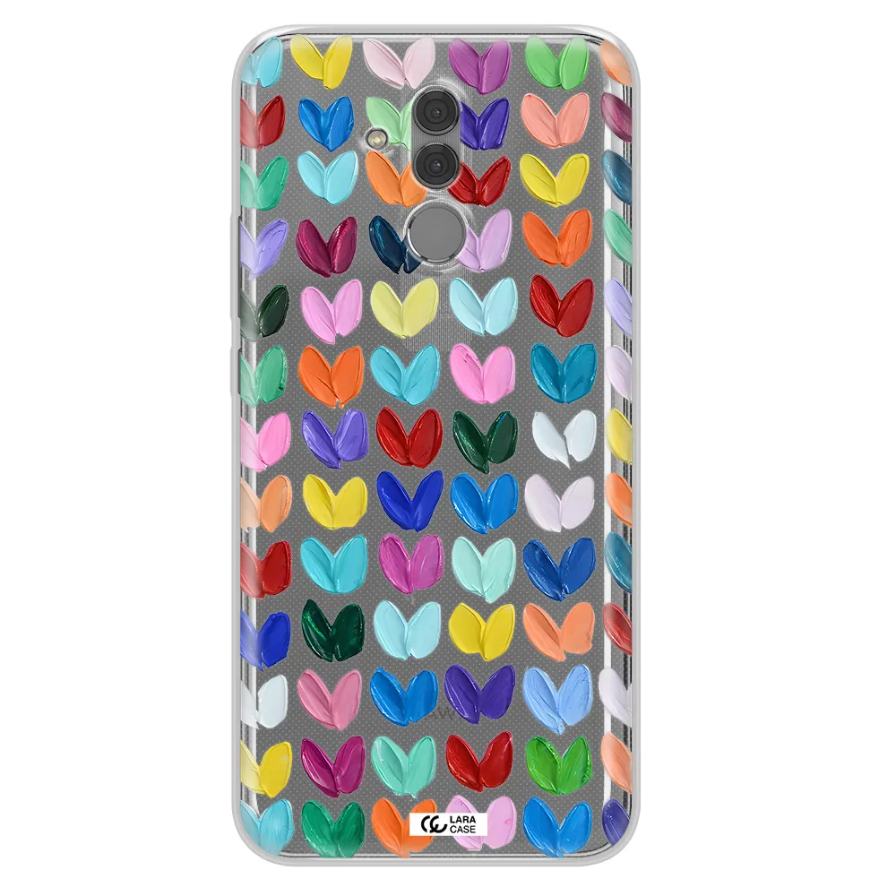 A Close Up Of A Color Palette Huawei Mate 20 Lite Clear Tpu Case