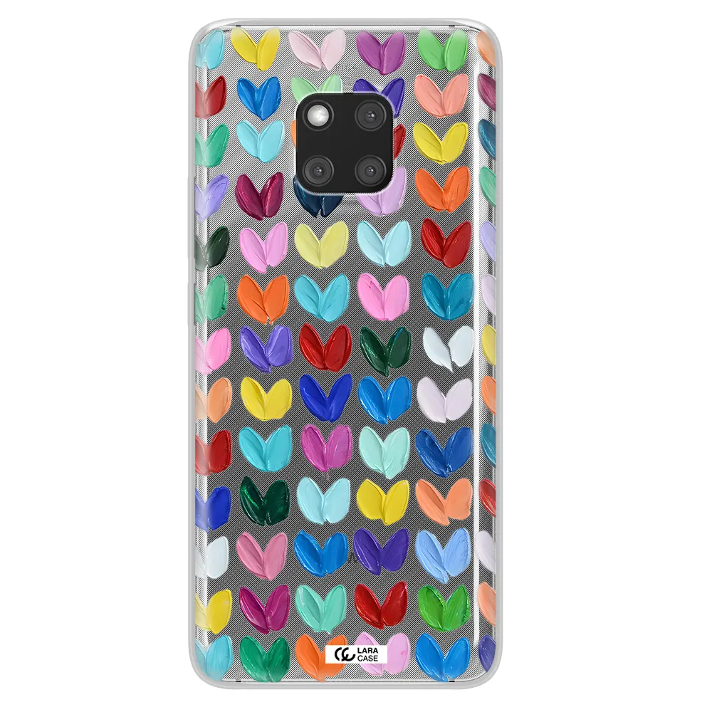 A Close Up Of A Color Palette Huawei Mate 20 Pro Clear Tpu Case