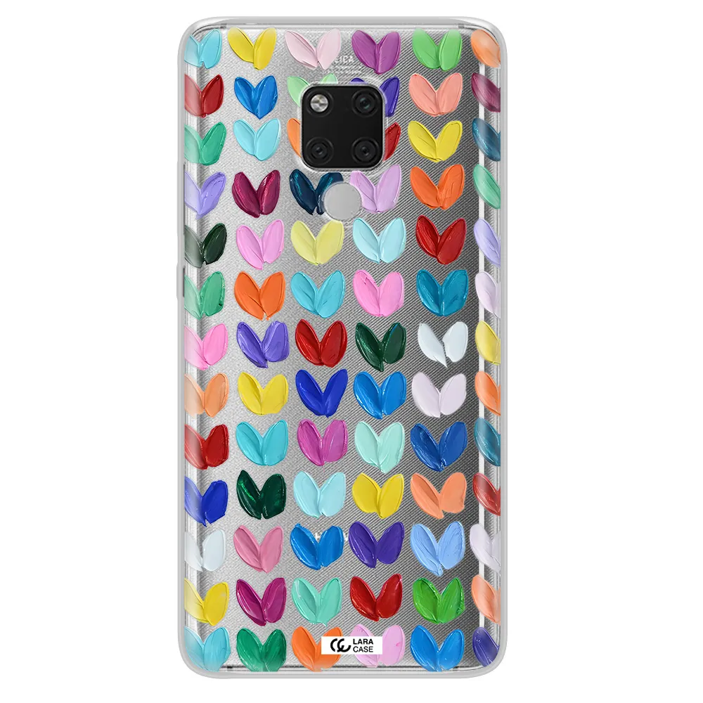 A Close Up Of A Color Palette Huawei Mate 20X Clear Tpu Case