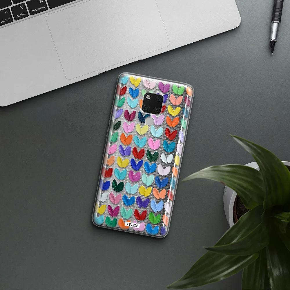 A Close Up Of A Color Palette Huawei Mate 20X Clear Tpu Case