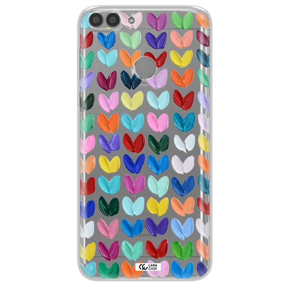 A Close Up Of A Color Palette Huawei P Smart 2017 Clear Tpu Case