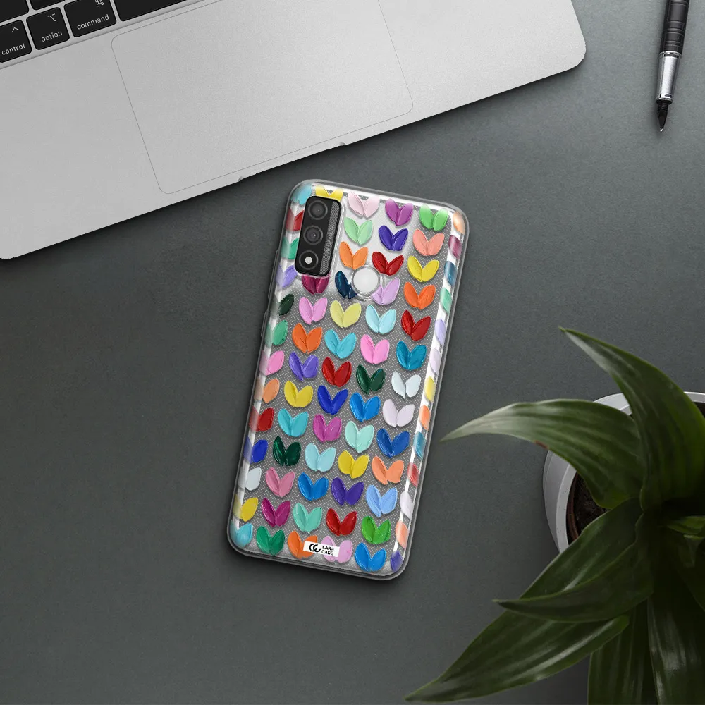 A Close Up Of A Color Palette Huawei P Smart 2020 Clear Tpu Case